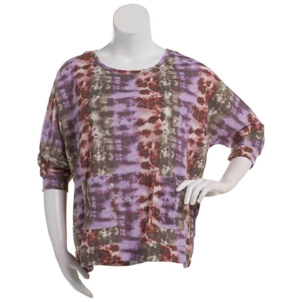 French Laundry Tie-Dye Dolman Sleeve Top